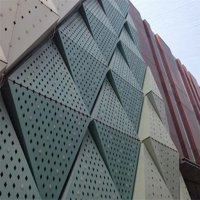 خرید 0.5mm-5.0mm آلومینیوم پنل سوراخ شده برای نمای ساختمان مسکونی online manufacture
