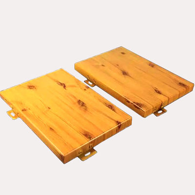 خرید 2mm-6mm آلومینیوم دیوار پوشش صفحه چوب مانند رنگ برای تزئینات داخلی / خارجی online manufacture