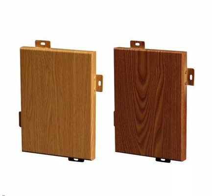 خرید پنل آلومینیومی سفارشی رنگ چوبی برای تزئینات داخلی / خارجی دیوار online manufacture