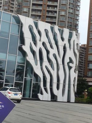 جدید تزئینی تجاری بیرونی Acp بیرونی ضد آتش مواد نمای پانل پوشش بیرونی 3D آلومینیوم فنیر