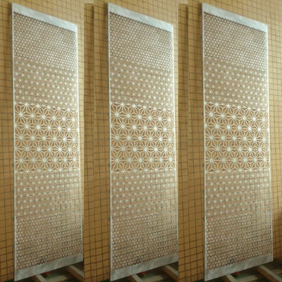 پانل پوشش دیوار پرده آلومینیوم سوراخ شده برای تزئین صفحه نمایش ساختمان